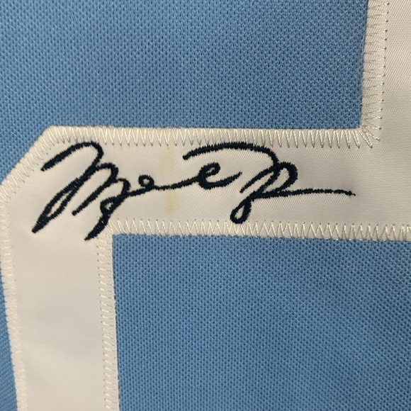 NWT Hardwood Legends North Carolina lite blue/white Michael Jordan jersey sz 52 - Picture 7 of 7